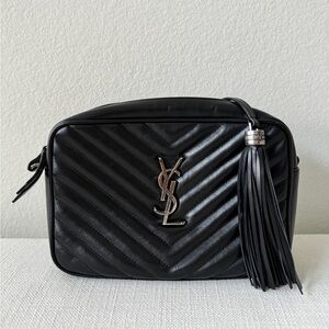 Saint Laurent Lou Camera Bag Matelasse Chevron Leather Small 9”